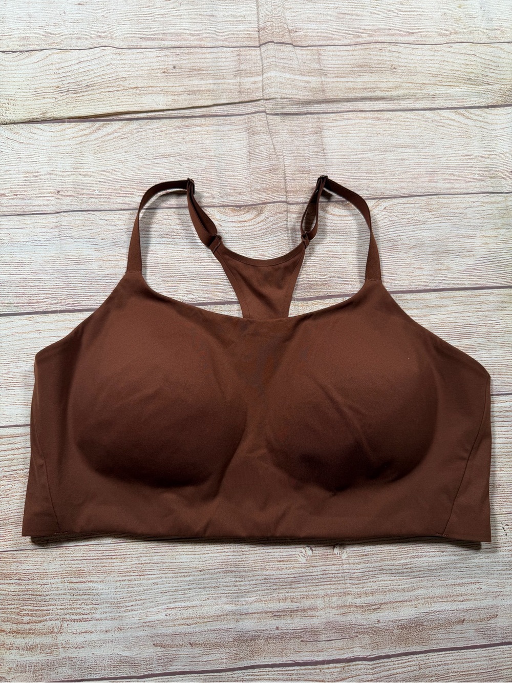 Wireless Racerback Comfort Bra‎ in Brown